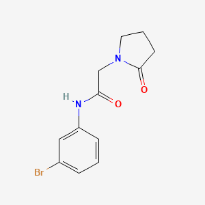N-(3-bromophenyl)-2-(2-oxopyrrolidin-1-yl)acetamide