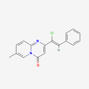 molecular formula C17H13ClN2O B7637452 2-[(Z)-1-chloro-2-phenylethenyl]-7-methylpyrido[1,2-a]pyrimidin-4-one 