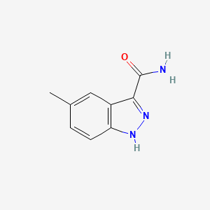 molecular formula C9H9N3O B7637463 5-Methyl-1H-indazole-3-carboxamide 