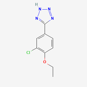 molecular formula C9H9ClN4O B7637480 5-(3-chloro-4-ethoxyphenyl)-1H-1,2,3,4-tetrazole 