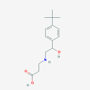 molecular formula C15H23NO3 B7637520 3-[[2-(4-Tert-butylphenyl)-2-hydroxyethyl]amino]propanoic acid 