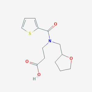 3-[Oxolan-2-ylmethyl(thiophene-2-carbonyl)amino]propanoic acid