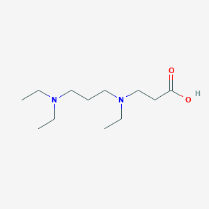 molecular formula C12H26N2O2 B7637584 3-[3-(Diethylamino)propyl-ethylamino]propanoic acid 