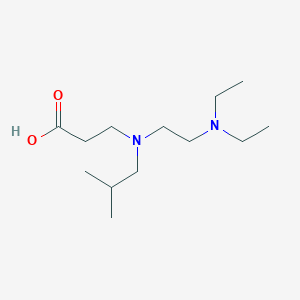 3-[2-(Diethylamino)ethyl-(2-methylpropyl)amino]propanoic acid