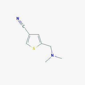 molecular formula C8H10N2S B7637619 5-[(Dimethylamino)methyl]thiophene-3-carbonitrile 