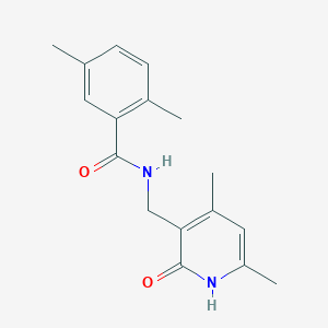 molecular formula C17H20N2O2 B7637639 N-[(4,6-dimethyl-2-oxo-1H-pyridin-3-yl)methyl]-2,5-dimethylbenzamide 