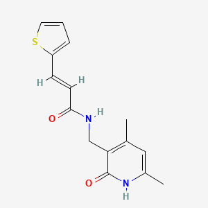 (E)-N-[(4,6-dimethyl-2-oxo-1H-pyridin-3-yl)methyl]-3-thiophen-2-ylprop-2-enamide