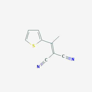 molecular formula C9H6N2S B076377 2-(1-(噻吩-2-基)乙叉基)丙二腈 CAS No. 10432-44-7