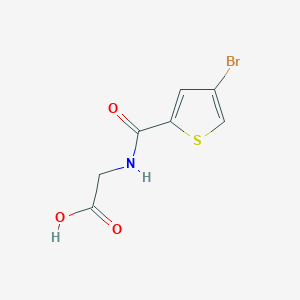 molecular formula C7H6BrNO3S B7637744 2-[(4-Bromothiophene-2-carbonyl)amino]acetic acid 