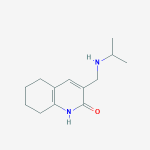 molecular formula C13H20N2O B7637806 3-[(propan-2-ylamino)methyl]-5,6,7,8-tetrahydro-1H-quinolin-2-one 