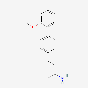 molecular formula C17H21NO B7637813 4-[4-(2-Methoxyphenyl)phenyl]butan-2-amine 