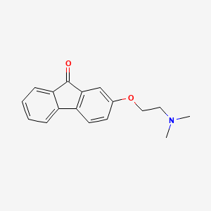 molecular formula C17H17NO2 B7637885 2-[2-(Dimethylamino)ethoxy]fluoren-9-one 