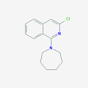 molecular formula C15H17ClN2 B7637890 1-(Azepan-1-yl)-3-chloroisoquinoline 