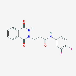 N-(3,4-difluorophenyl)-3-(1,4-dioxo-3H-phthalazin-2-yl)propanamide