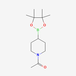 1-(4-(4,4,5,5-Tetramethyl-1,3,2-dioxaborolan-2-yl)piperidin-1-yl)ethanone