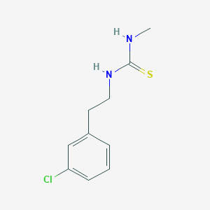 molecular formula C10H13ClN2S B7637988 1-[2-(3-Chlorophenyl)ethyl]-3-methylthiourea 