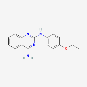 molecular formula C16H16N4O B7638017 N*2*-(4-Ethoxy-phenyl)-quinazoline-2,4-diamine 