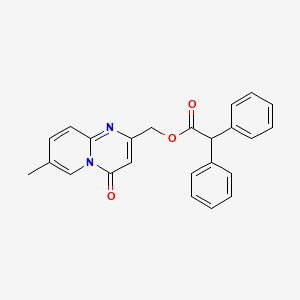 molecular formula C24H20N2O3 B7638044 (7-Methyl-4-oxopyrido[1,2-a]pyrimidin-2-yl)methyl 2,2-diphenylacetate 