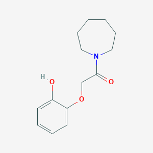 1-(Azepan-1-yl)-2-(2-hydroxyphenoxy)ethan-1-one