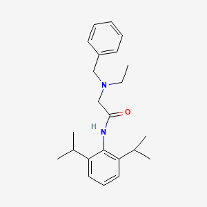 2-[benzyl(ethyl)amino]-N-[2,6-di(propan-2-yl)phenyl]acetamide