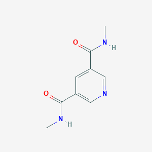 molecular formula C9H11N3O2 B7638292 3-N,5-N-dimethylpyridine-3,5-dicarboxamide 
