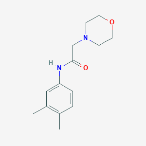 molecular formula C14H20N2O2 B7638332 N-(3,4-Dimethyl-phenyl)-2-morpholin-4-yl-acetamide 