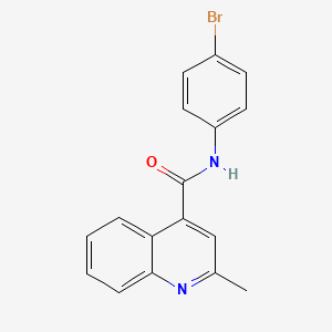 molecular formula C17H13BrN2O B7638352 2-Methyl-quinoline-4-carboxylic acid (4-bromo-phenyl)-amide 