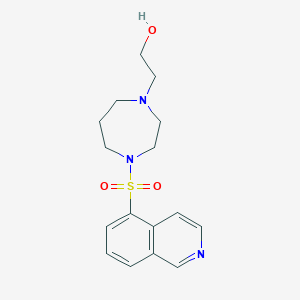 molecular formula C16H21N3O3S B7638362 2-(4-Isoquinolin-5-ylsulfonyl-1,4-diazepan-1-yl)ethanol 