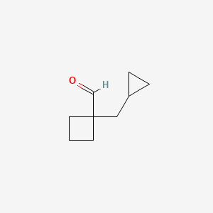 1-(Cyclopropylmethyl)cyclobutanecarbaldehyde