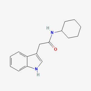 N-cyclohexyl-2-(1H-indol-3-yl)acetamide