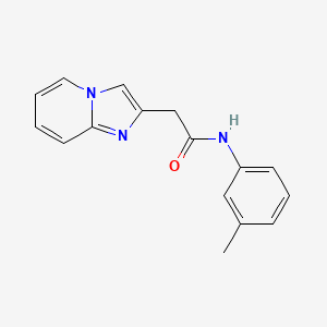 2-imidazo[1,2-a]pyridin-2-yl-N-(3-methylphenyl)acetamide