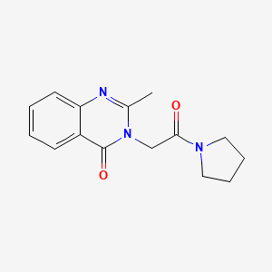 2-methyl-3-[2-oxo-2-(pyrrolidin-1-yl)ethyl]quinazolin-4(3H)-one