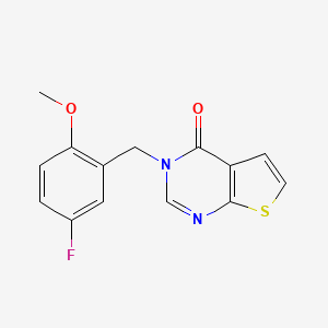 3-[(5-Fluoro-2-methoxyphenyl)methyl]thieno[2,3-d]pyrimidin-4-one