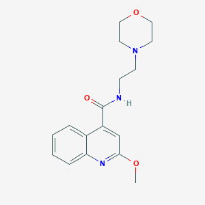 2-methoxy-N-(2-morpholin-4-ylethyl)quinoline-4-carboxamide