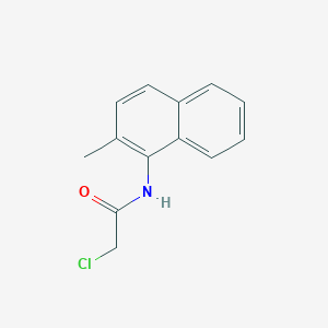 molecular formula C13H12ClNO B7638515 2-chloro-N-(2-methylnaphthalen-1-yl)acetamide 