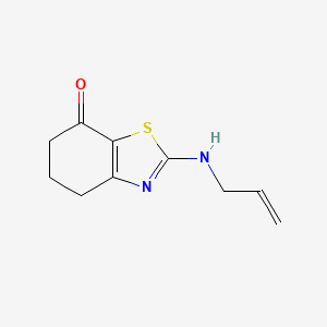 molecular formula C10H12N2OS B7638526 2-(prop-2-enylamino)-5,6-dihydro-4H-1,3-benzothiazol-7-one 