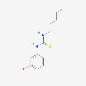 molecular formula C13H20N2OS B7638542 1-(3-Methoxyphenyl)-3-pentylthiourea 