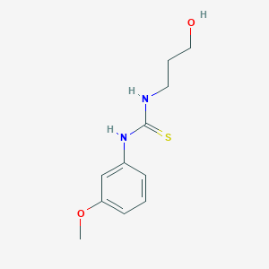 molecular formula C11H16N2O2S B7638581 1-(3-Hydroxypropyl)-3-(3-methoxyphenyl)thiourea 