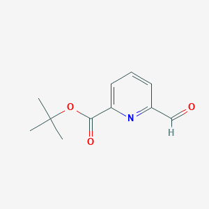 molecular formula C11H13NO3 B7638586 6-甲酰基吡啶-2-甲酸叔丁酯 