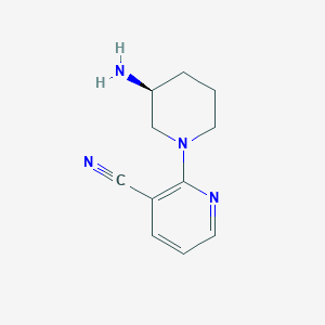 2-[(3S)-3-aminopiperidin-1-yl]pyridine-3-carbonitrile