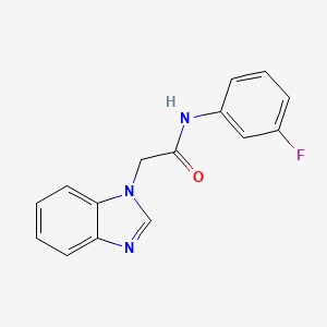 2-(benzimidazol-1-yl)-N-(3-fluorophenyl)acetamide