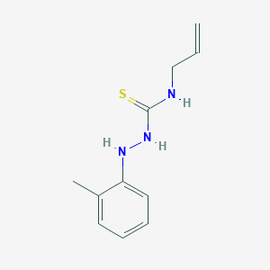 molecular formula C11H15N3S B7638696 1-(2-Methylanilino)-3-prop-2-enylthiourea 