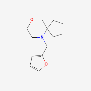 molecular formula C13H19NO2 B7638732 6-(Furan-2-ylmethyl)-9-oxa-6-azaspiro[4.5]decane 