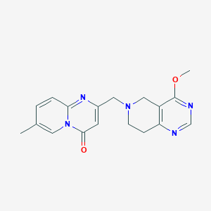 2-[(4-methoxy-7,8-dihydro-5H-pyrido[4,3-d]pyrimidin-6-yl)methyl]-7-methylpyrido[1,2-a]pyrimidin-4-one