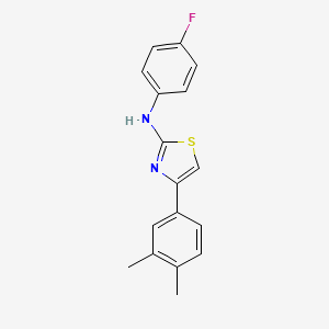 4-(3,4-dimethylphenyl)-N-(4-fluorophenyl)-1,3-thiazol-2-amine