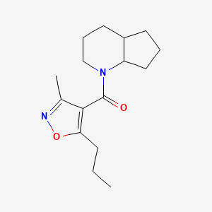 2,3,4,4a,5,6,7,7a-Octahydrocyclopenta[b]pyridin-1-yl-(3-methyl-5-propyl-1,2-oxazol-4-yl)methanone