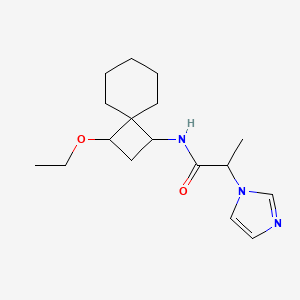 N-(3-ethoxyspiro[3.5]nonan-1-yl)-2-imidazol-1-ylpropanamide