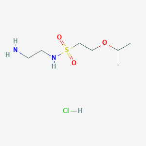 molecular formula C7H19ClN2O3S B7639009 N-(2-aminoethyl)-2-propan-2-yloxyethanesulfonamide;hydrochloride 