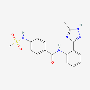 4-(methanesulfonamido)-N-[2-(5-methyl-1H-1,2,4-triazol-3-yl)phenyl]benzamide