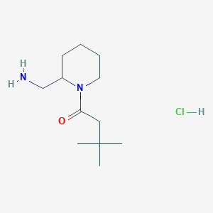 1-[2-(Aminomethyl)piperidin-1-yl]-3,3-dimethylbutan-1-one;hydrochloride